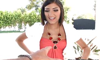 Muscular bf pleases delectable diva Victoria Shay with wet cunnilingus