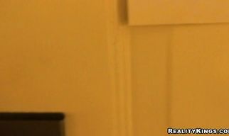 Redhead hottie Christine's frisky hang nicely while she sucks a cock