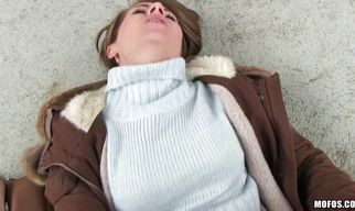 Gorgeous Sasha Zima moans loudly while being roughly plowed from behind