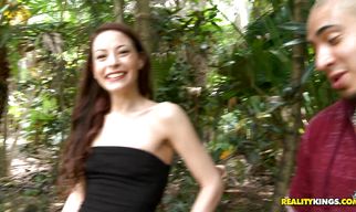 Glorious young Candi Lane lustfully rides a big schlong