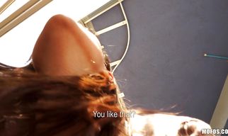 Buddy nails his sexual teen Romaneta Rosse