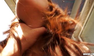 Buddy nails his sexual teen Romaneta Rosse