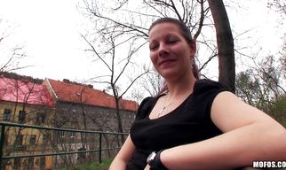 Perverted fuckmate have barely legal woman Iveta bounce on his hard cock