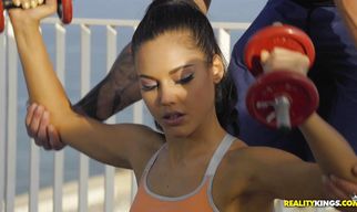 Lovely latin Apolonia Lapiedra is eager to drool on a shaft