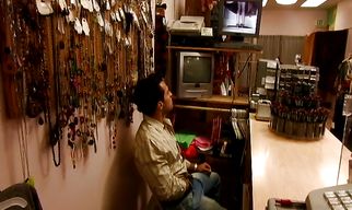 Sugary brunette Rucca Page gave a blowjob to lover because she didn't have money for the rent