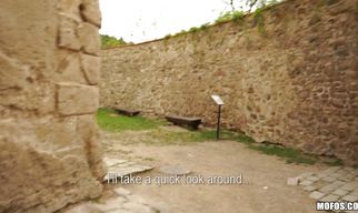 Captivating Timea has her skinny hole thoroughly banged from behind