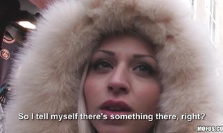 Passionate Chloe Lacourt is viciously doggy styled by a thick cock