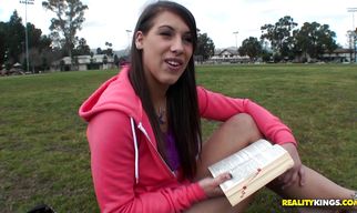 Captivating Natasha Vega is ready to ride a love stick