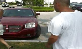 Fascinating latin brunette Jessika gets buck naked and gives a sizzling blowjob