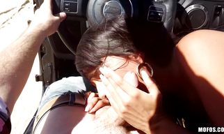 Passionate floozy Mercedes Carrera came home with a buddy she met to fuck him good