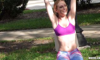 Vigorous Taylor Whyte has to check if dude is good enough for porn