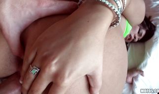 Attractive lad gets to enjoy in maiden Rissa Maxxx's nice boobies