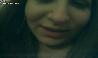 Sinful sweetie Sandi strokes a meat member with her lubed feet