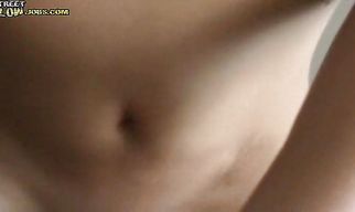 Lusty blonde girlfriend Jennai gives guy a blowjob of his life