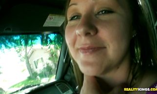 Salacious brunette Katie gets thoroughly doggy styled