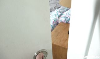 Spicy brunette Alexis Dean's ass bounce up and down