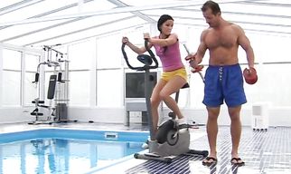 Long time since ambitious floosy Monica F had her love tunnel fucked in such crazy hardcore