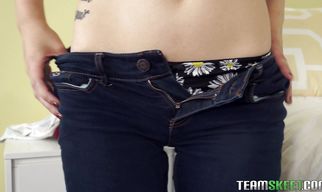 Pungent brunette Haley Banks is cuckolding her husband every once in a while because she enjoys it a lot