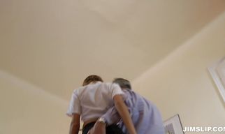 Succulent teen hottie Bernice got down and dirty with her mate