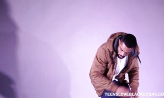 Playsome maid rides a dangler with effort