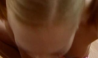 Playful blonde Sue D spread her legs wide open to get fucked hard by fellow