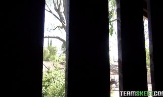 Sensational girlie Zoe Nixon with impressive natural tits riding a big wang