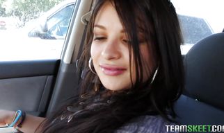 Dick tasting from elegant latina Sadine Godiva