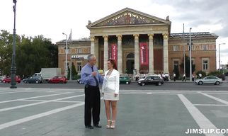 Lewd Geena Gain is giving a bj like a pro