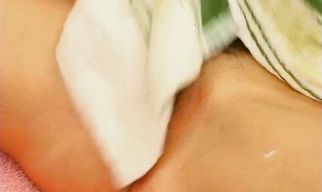 Racy blonde floosy gobbles up a fat prick
