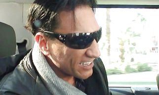 Tasty busty brunette darling Angelina Valentine whimpers while being penetrated by a thick big cock